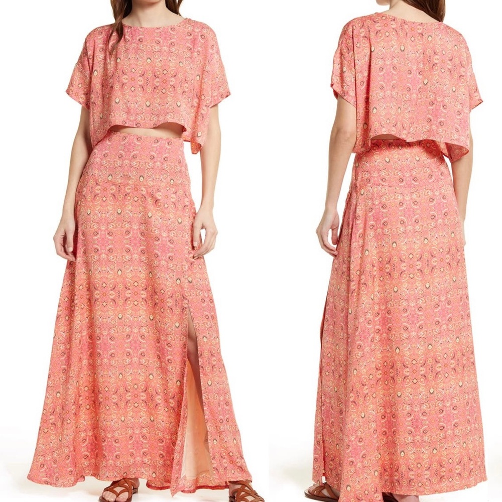 NWT Free People | Marion Crop Top & Skirt Set | 0